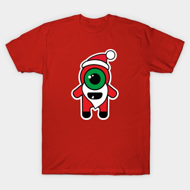 Santa Monstrosity • Merry Scary X-mas T-Shirt by hilariouslyserious